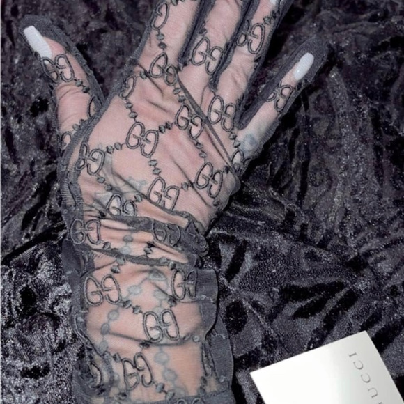 Gucci Gloves Tulle gloves with GG motif - Picture 4 of 5